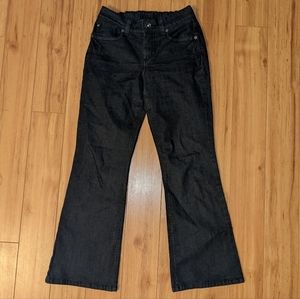 Gloria Vanderbilt Cinched Waist, Wide Leg Denim Flared Jeans Sz 6P